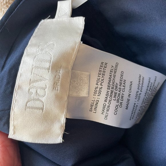 David's Bridal Navy Blue Dress Tags Still on! - Picture 2 of 3